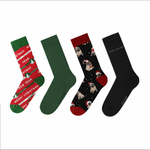 John Frank Fun Socken Christmas 4er Pack aus superior Cotton