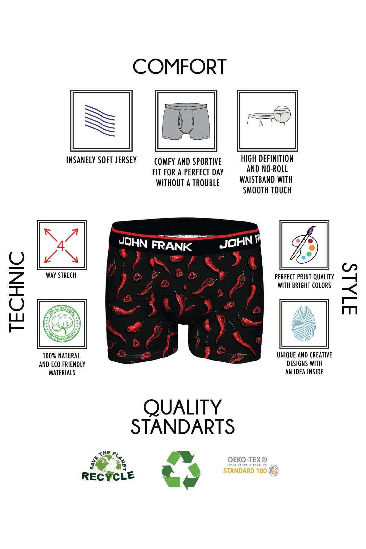 Boxershort So Hot aus hochwertiger Baumwolle