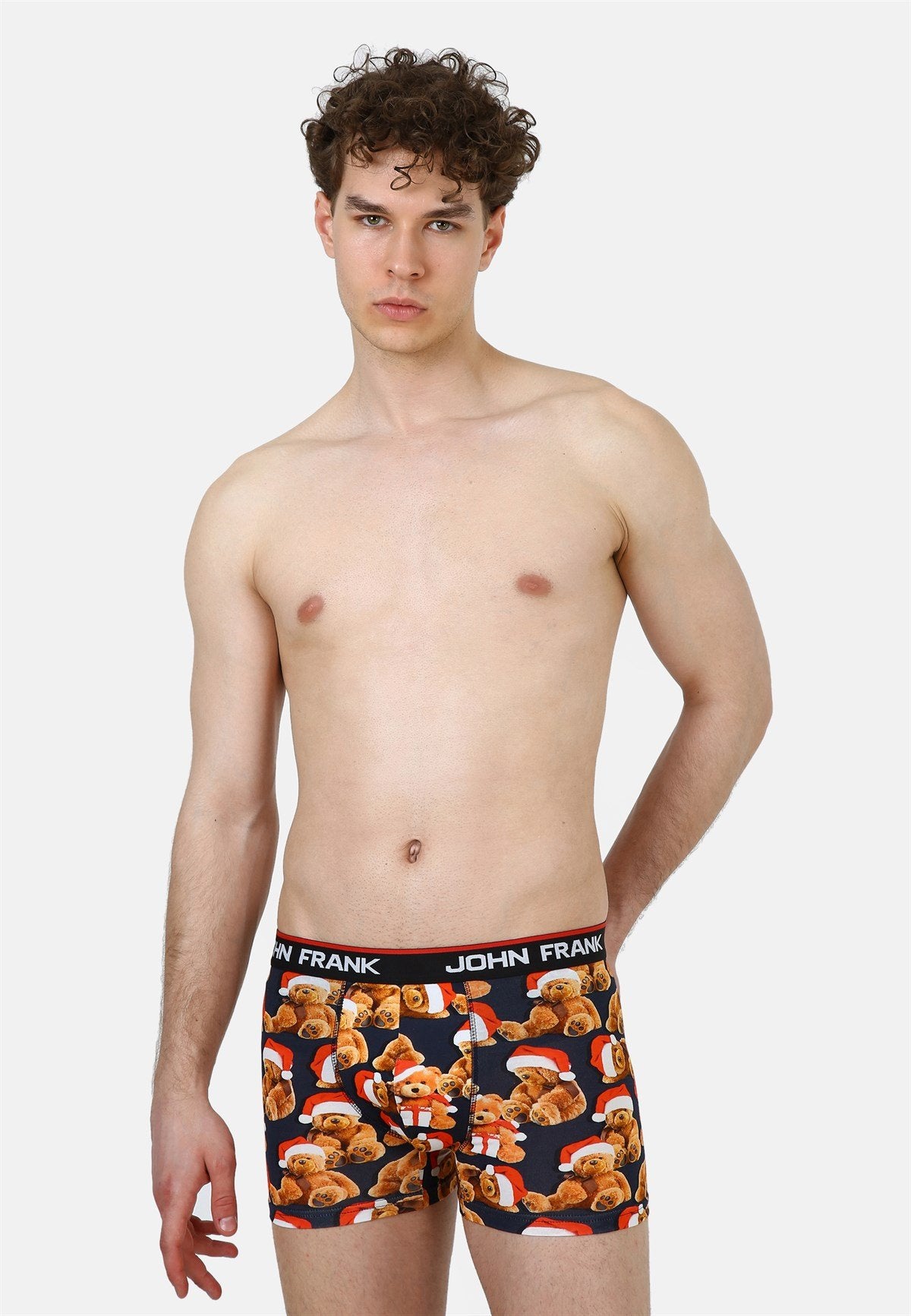 Boxershort Weihnachtsteddy aus hochwertiger Baumwolle