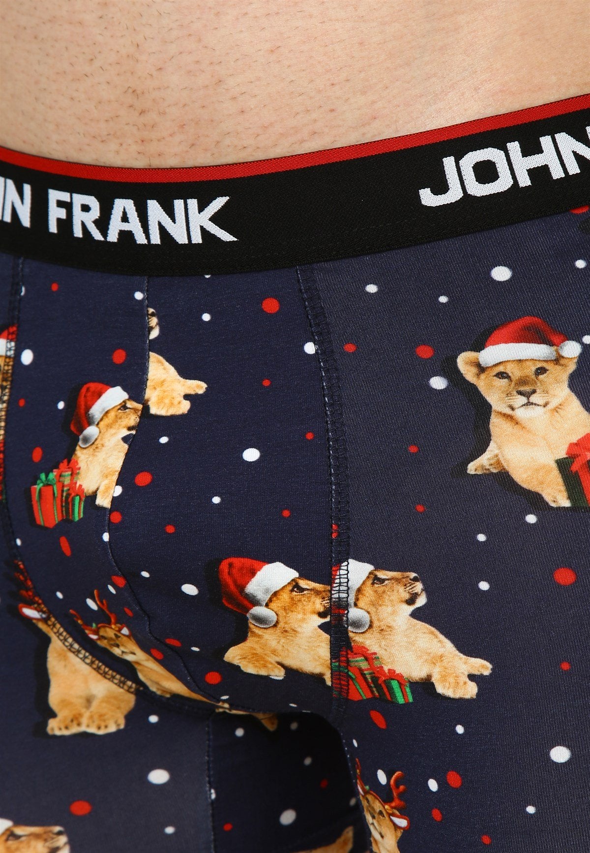 Boxershort Weihnachtslion aus hochwertiger Baumwolle