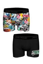 Boxershort Fun Dollars & Graffiti 2er Pack aus hochwertigem Modal