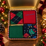 John Frank Fun Socken Christmas 4er Pack aus superior Cotton