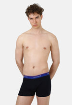Boxershort Schwarz/Tricolor Bündchen 3er Pack aus hochwertiger Baumwolle