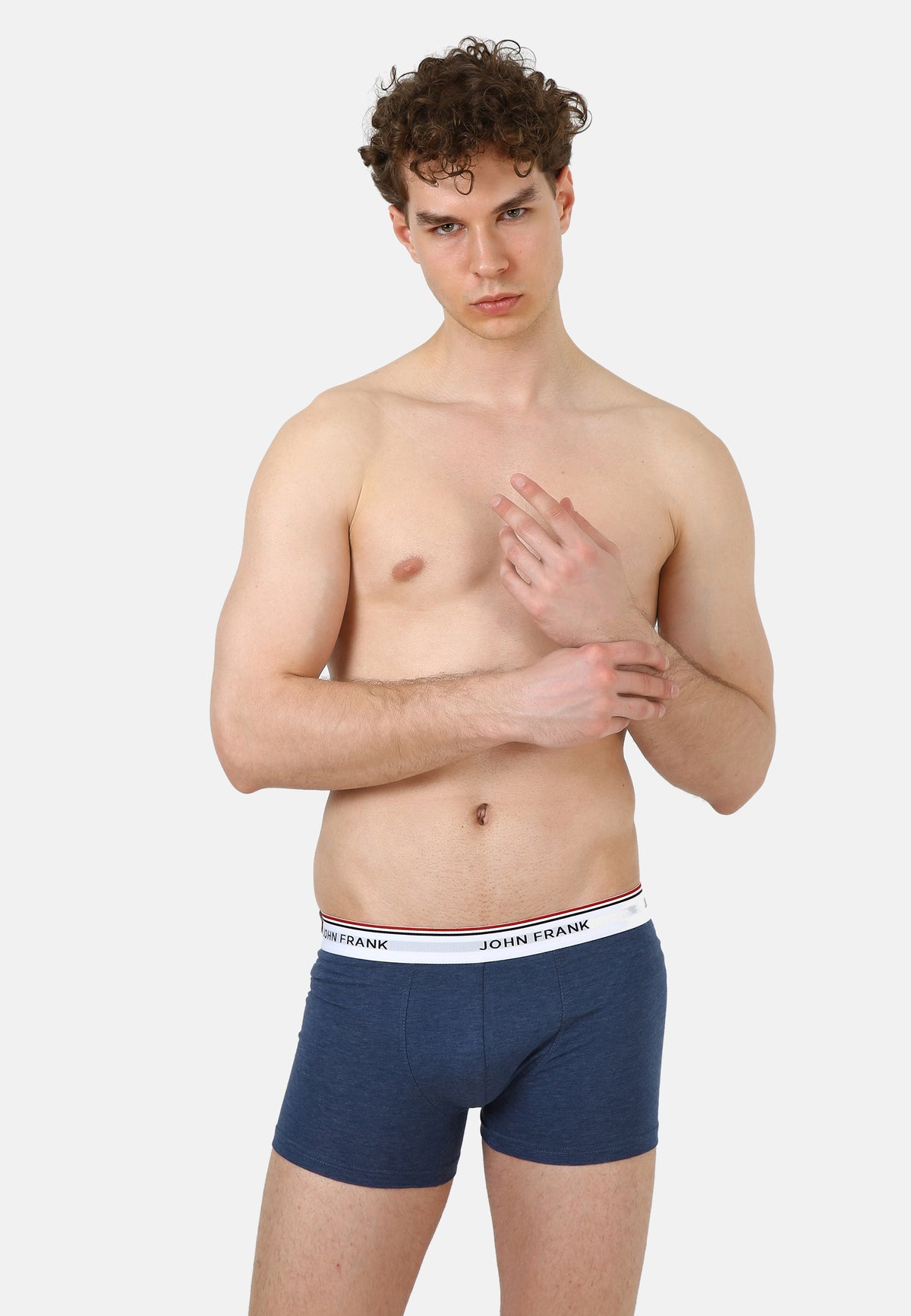 Boxershort Grau/Schwarz/Blau 3er Pack aus hochwertiger Baumwolle