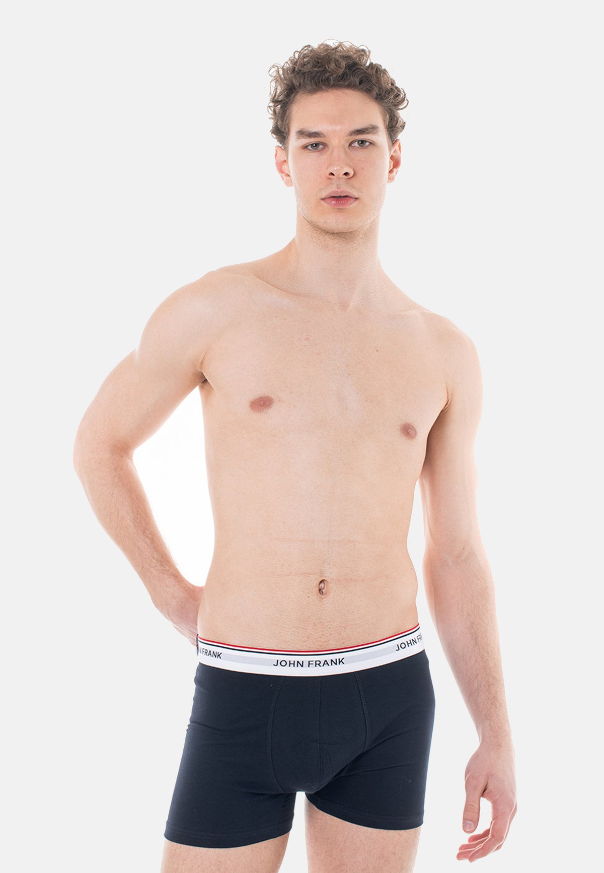 Boxershort Grau/Schwarz/Blau 3er Pack aus hochwertiger Baumwolle
