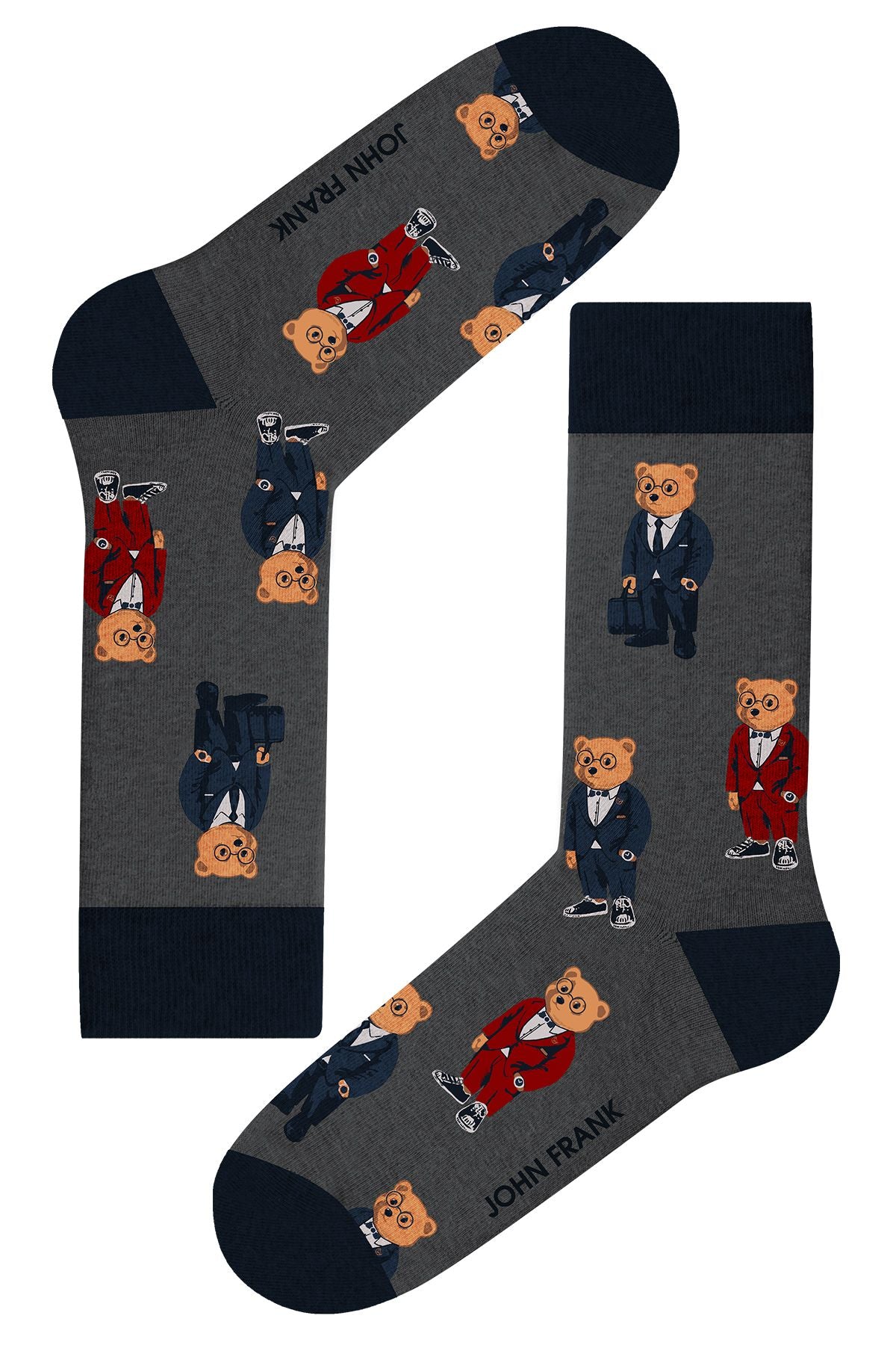 John Fank eighty five Office Bear Socken aus hochwertiger Baumwolle