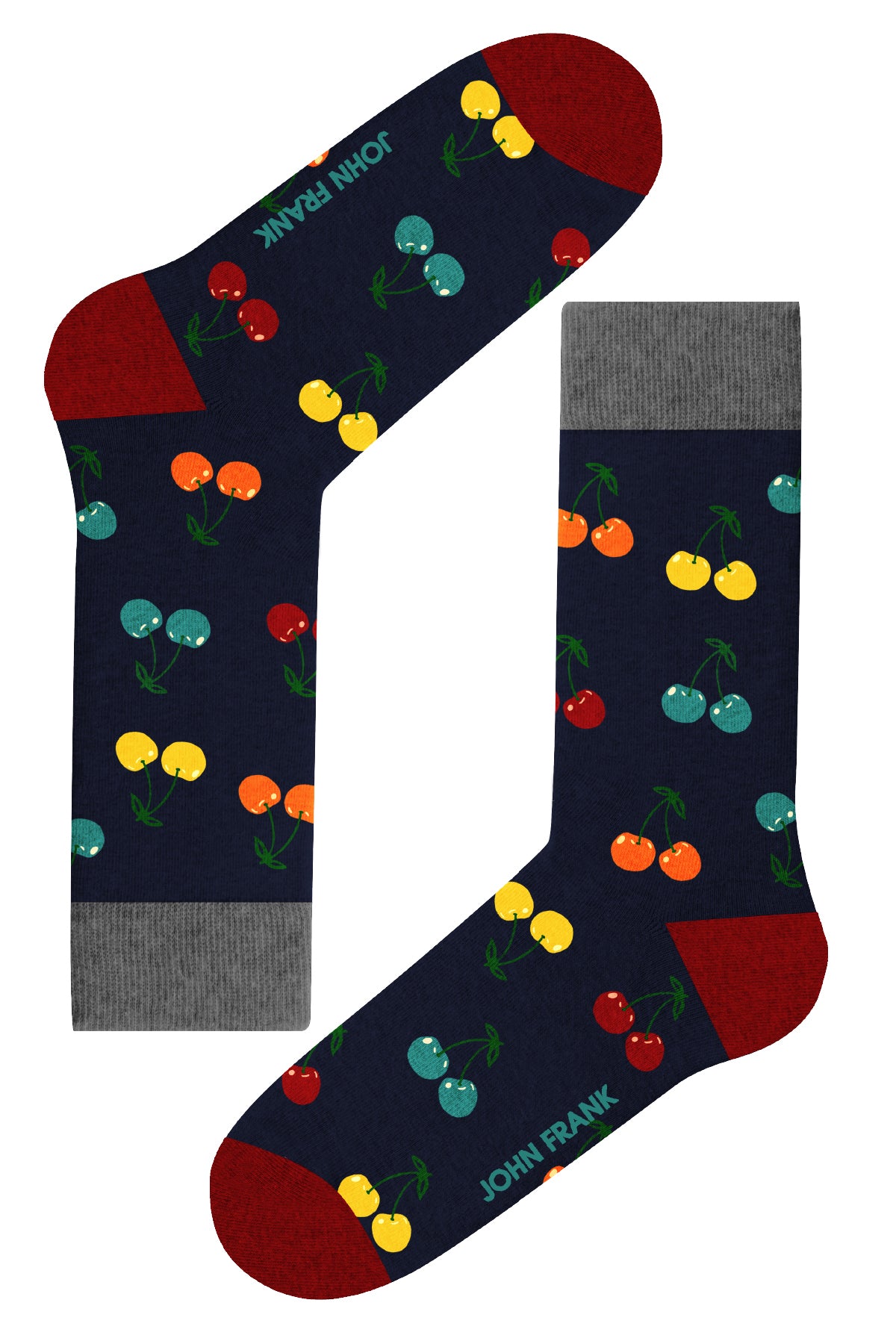 John Fank Fun Socken bunte Kirsche aus hochwertiger Baumwolle