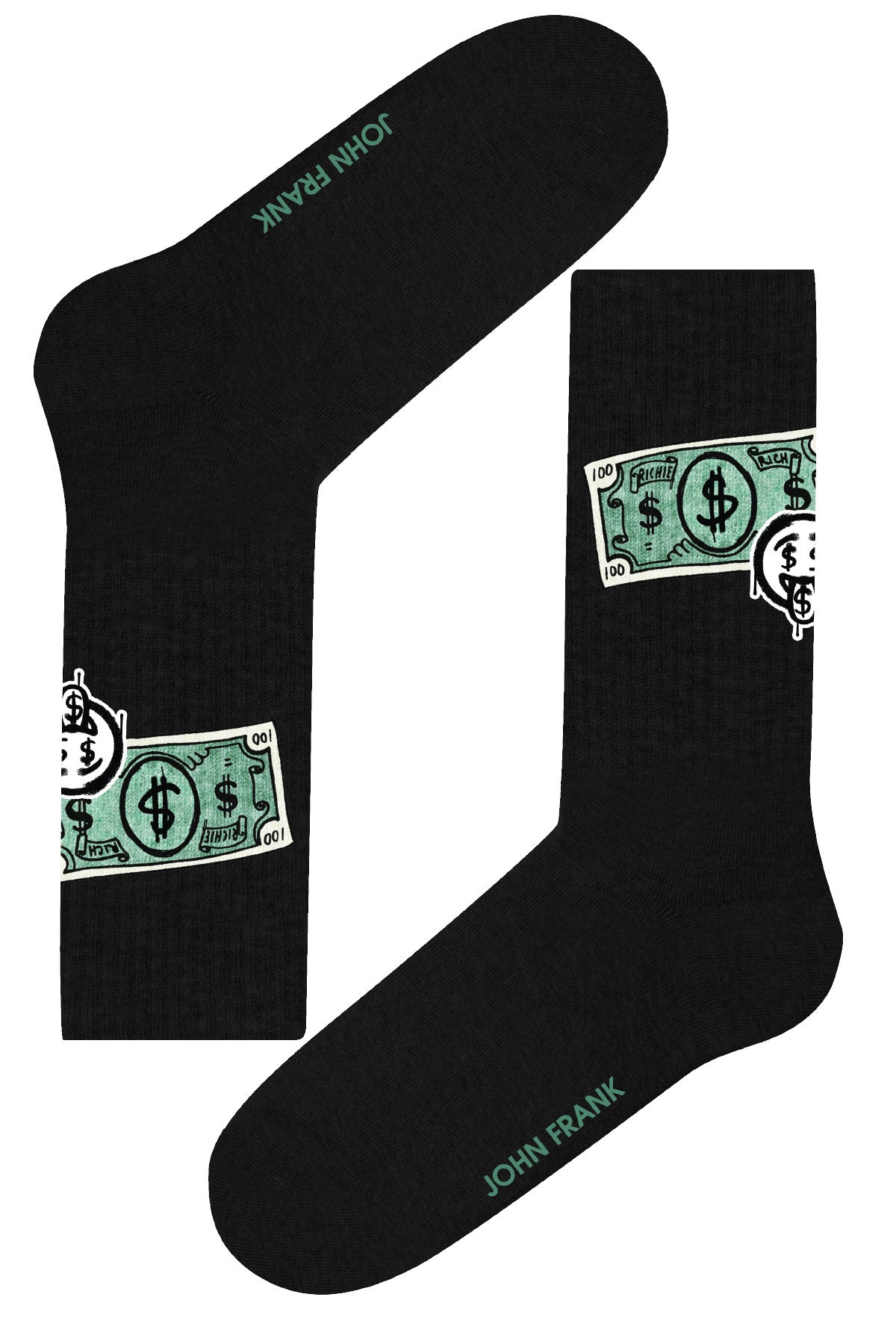 John Frank Sport Socken Dollar aus hochwertigem Modal