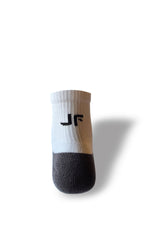 John Fank Active SportSocken Weiß/Grau long