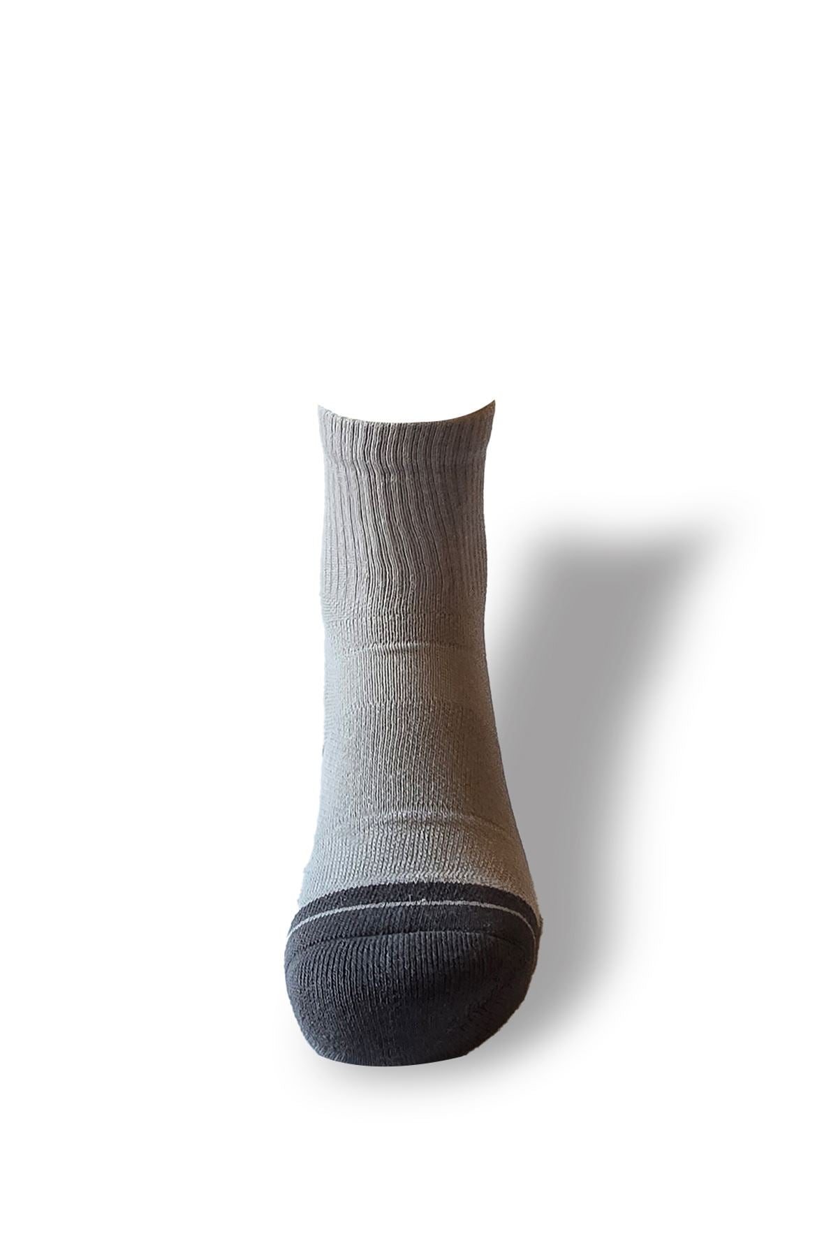 John Fank Active SportSocken Grau/Schwarz long