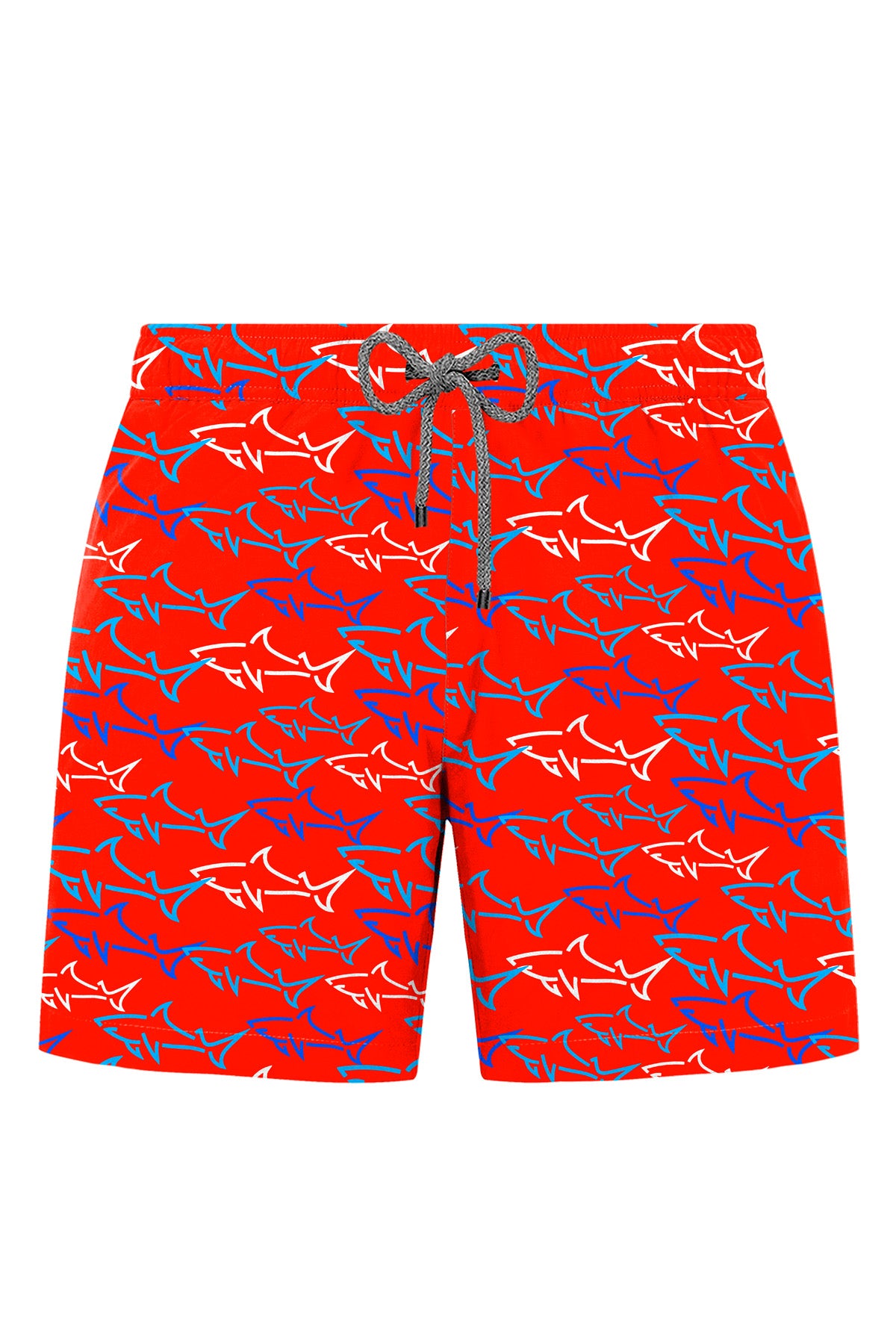 John Frank Badeshort Great shark Red