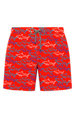 John Frank Badeshort Great shark Red