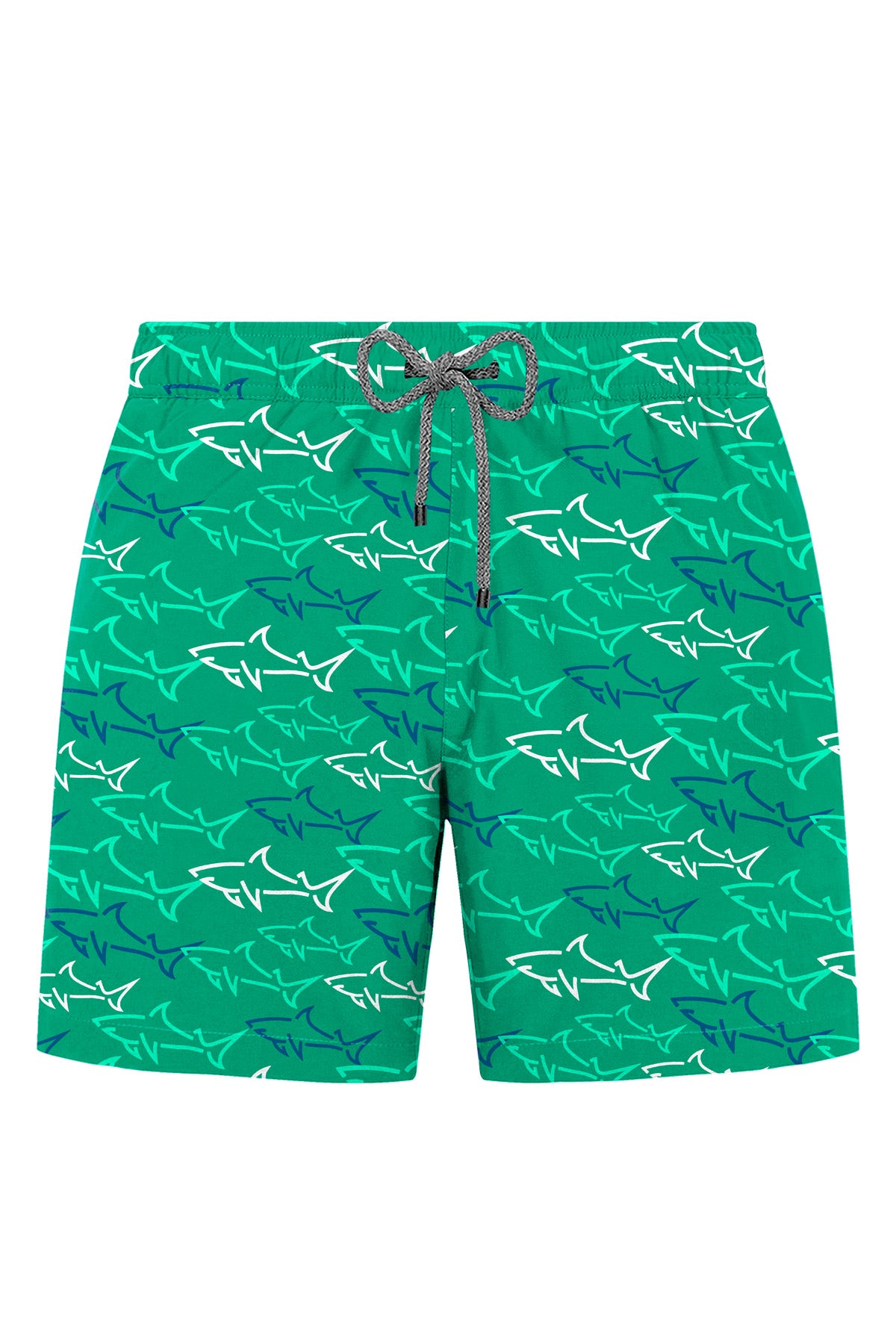 John Frank Badeshort Shark Green