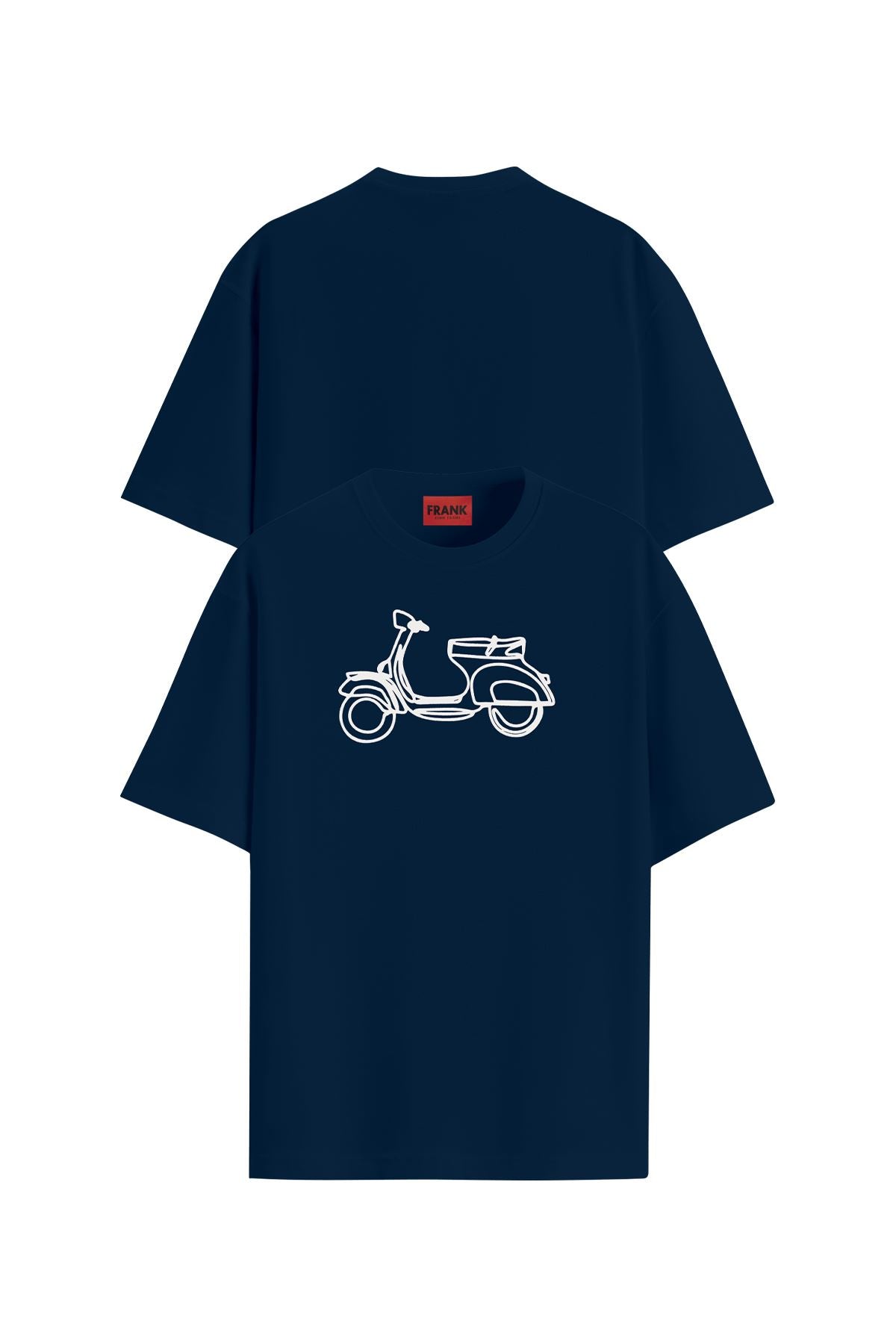John Frank Printed Collection Scooter Navy