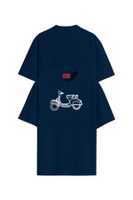 John Frank Printed Collection Scooter Navy